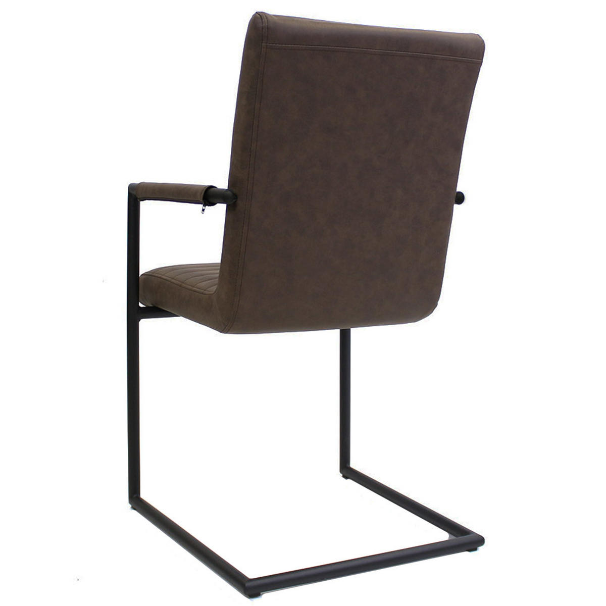 ARMLEHNSTUHL-SET 2 Stück  in Lederlook  - Taupe/Hellbraun, LIFESTYLE, Kunststoff/Textil (54/97/57cm) - MID.YOU