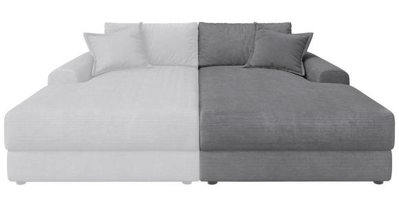 BIGSOFA Cord Olivgrün  - Schwarz/Olivgrün, MODERN, Kunststoff/Textil (117/93/190cm) - Carryhome