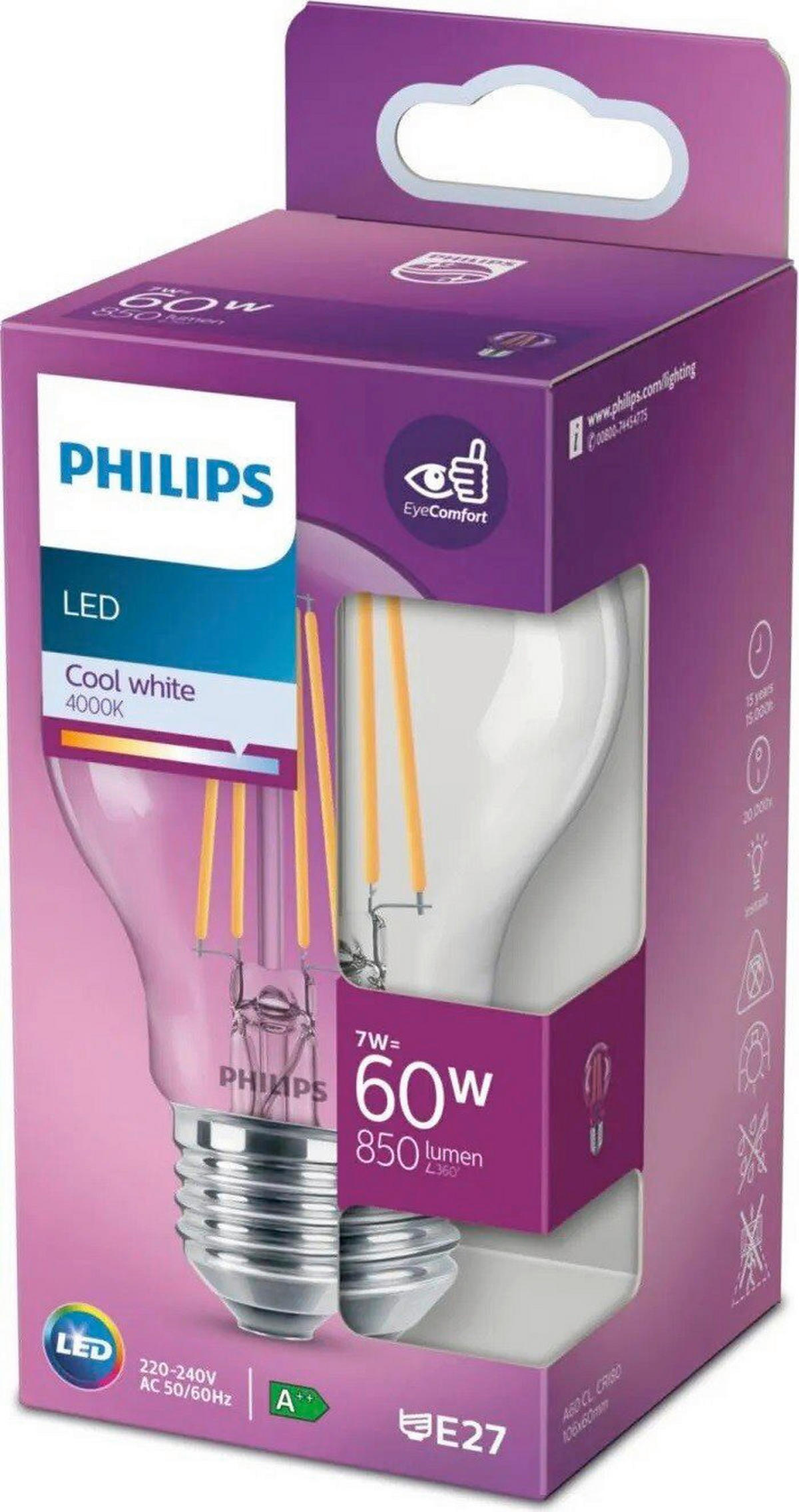 LED SIJALICA - Osnovno, plastika (1,1/6/6cm) - Philips