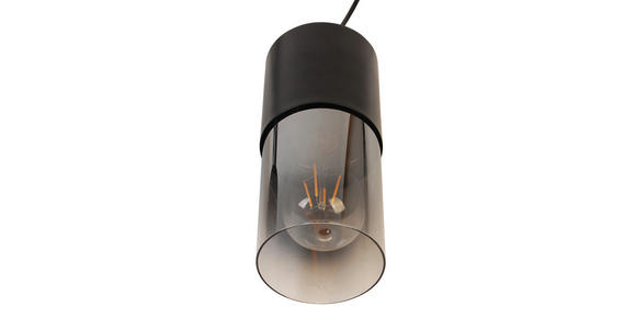 HÄNGELEUCHTE 80,5/10/150 cm - Graubraun, Trend, Glas/Metall (80,5/10/150cm) - Novel