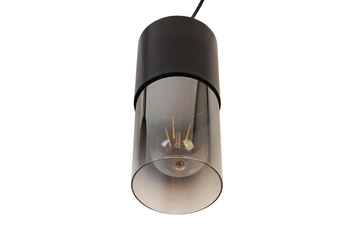 HÄNGELEUCHTE 80,5/10/150 cm    - Graubraun, Trend, Glas/Metall (80,5/10/150cm) - Novel