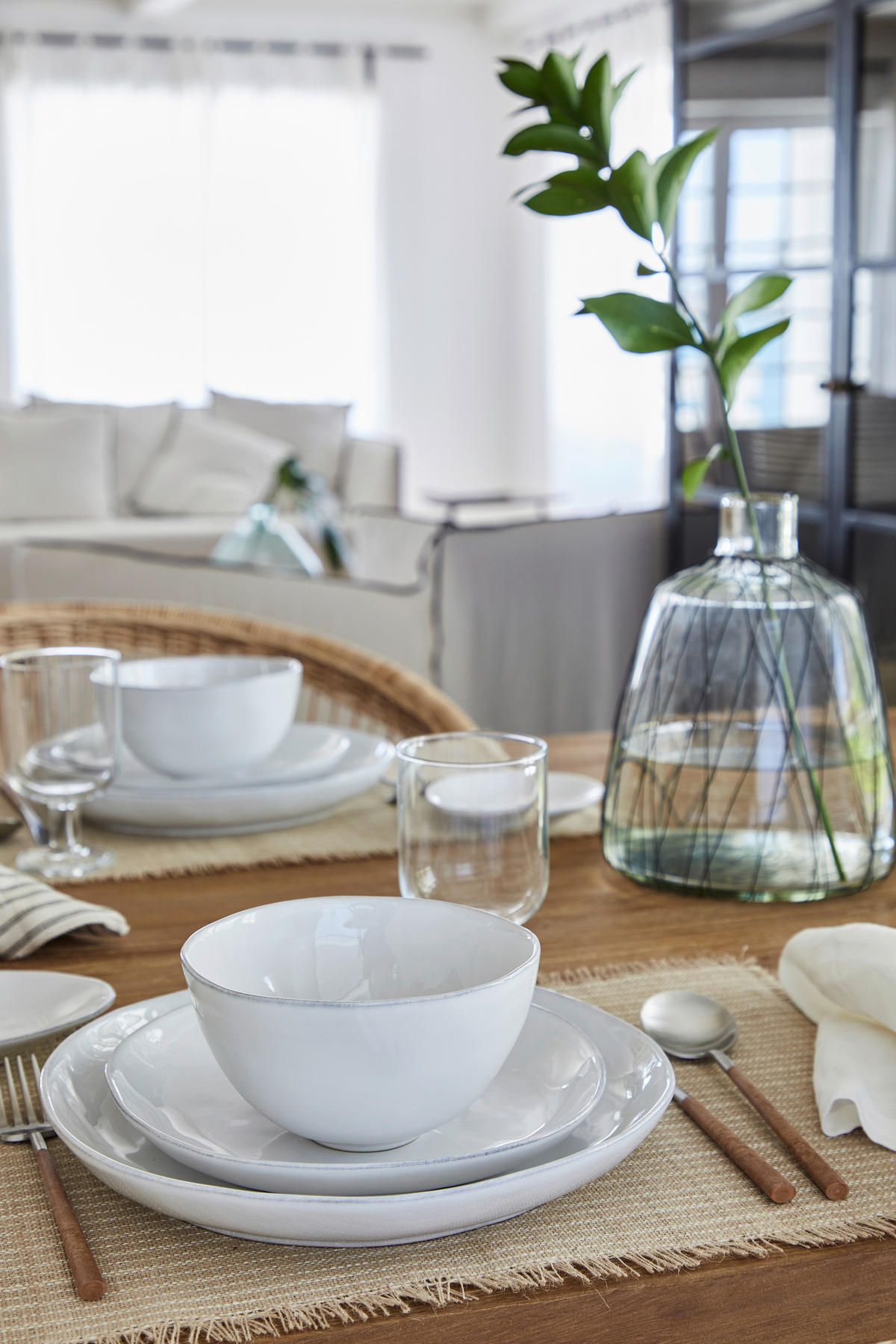 KOMBISERVICE Weiß LIVIA 12-teilig 4 Personen  - Weiß, Basics, Keramik - Costa Nova