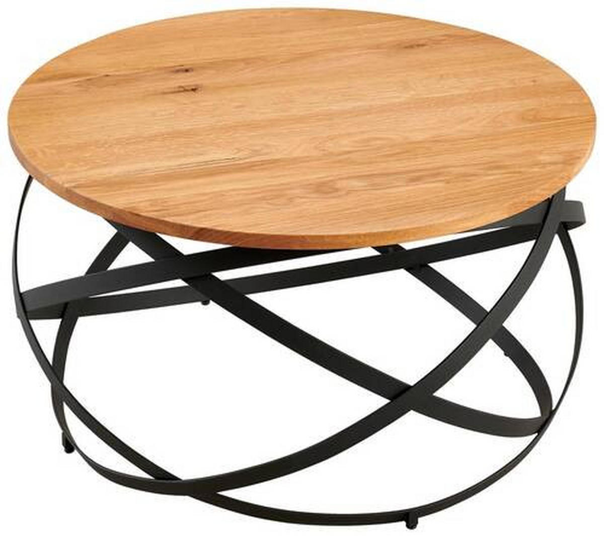 COUCHTISCH in Holz, Metall  - Schwarz/Naturfarben, Design, Holz/Metall (70/40/70cm) - Livetastic