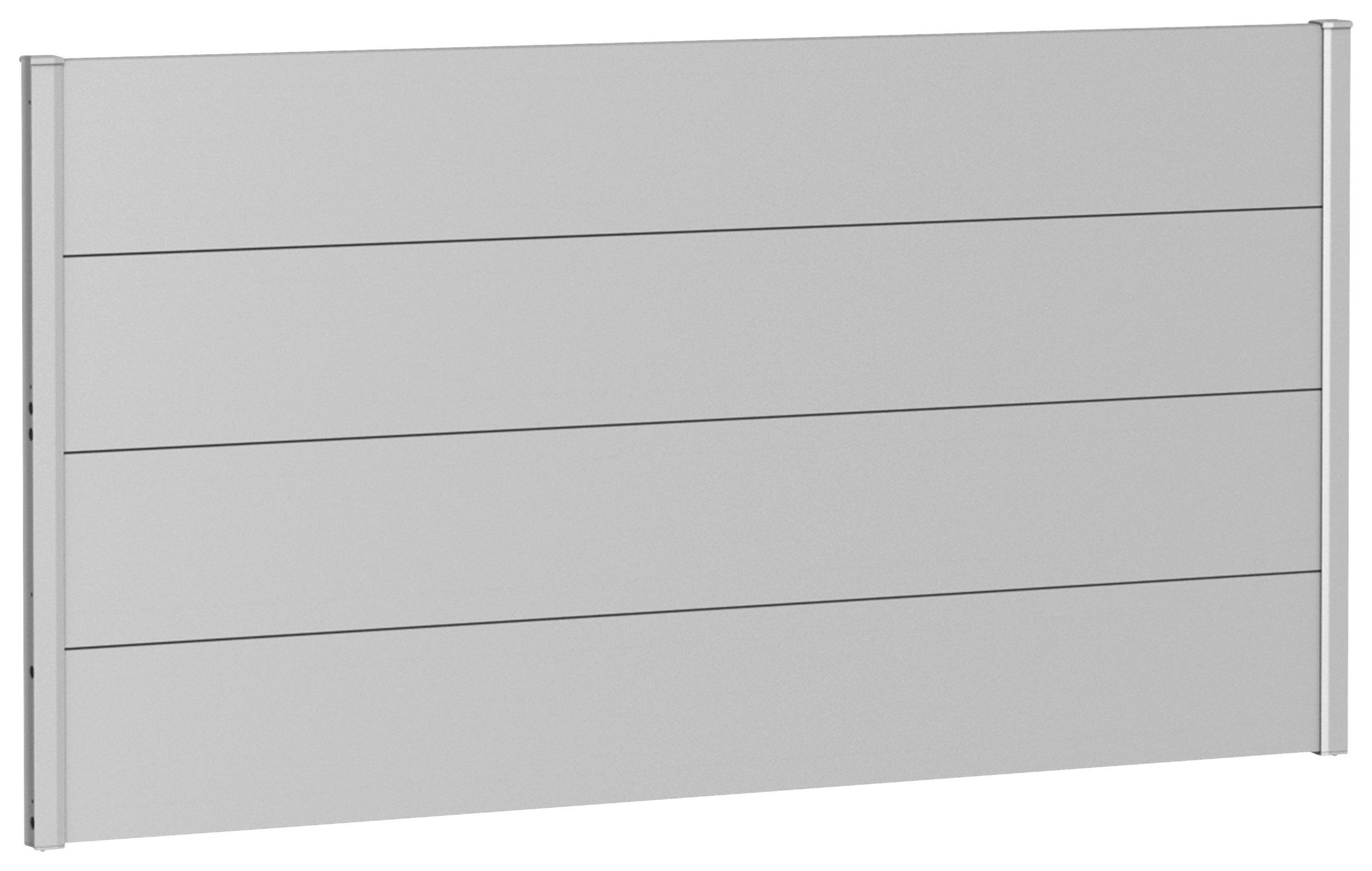 Biohort Sichtschutz Silber 180x91x4.4 cm