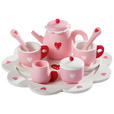 SPIELGESCHIRRSET  - Rosa/Weiß, Basics, Holzwerkstoff (24/9,5cm) - My Baby Lou
