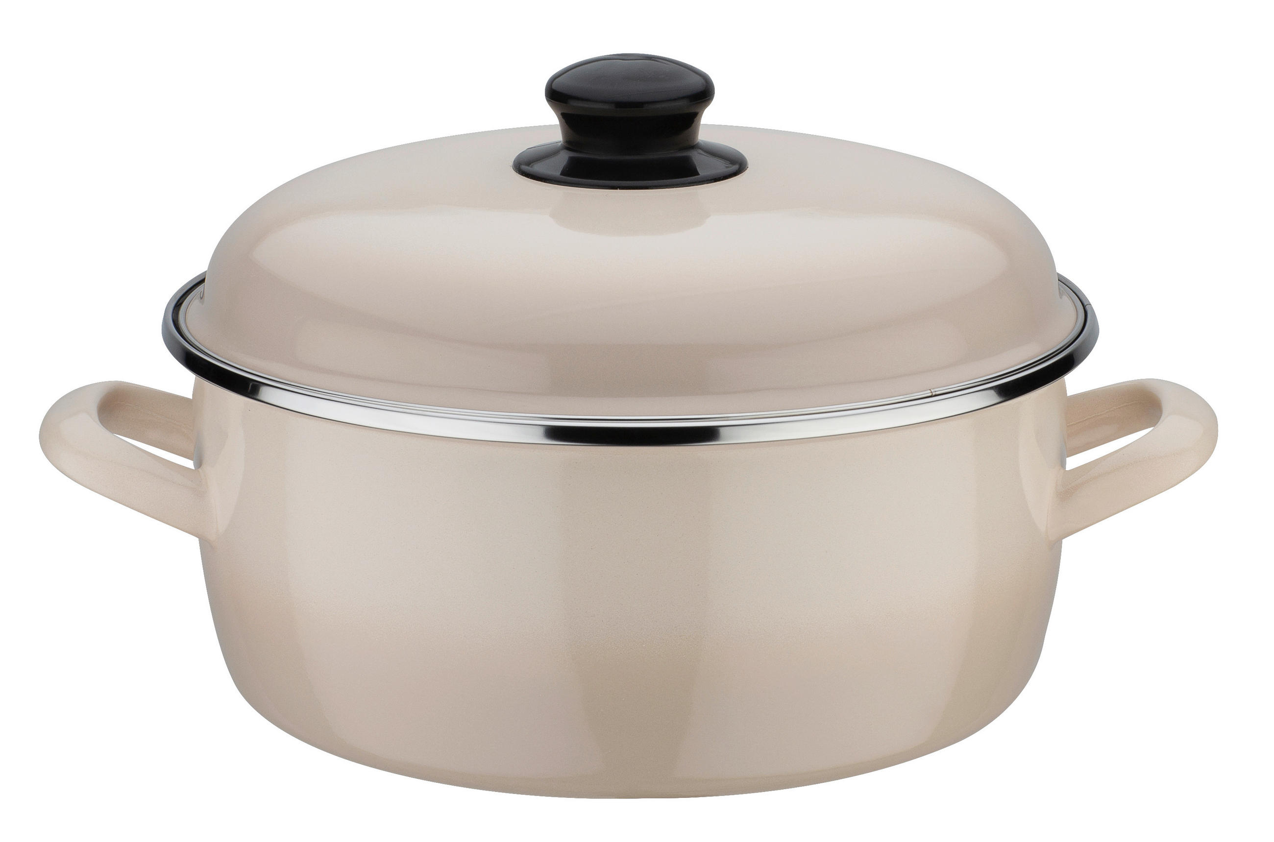 KOCHTOPFSET Creme Shadow 4-teilig  - Creme, Basics, Metall - GSW