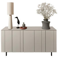 SIDEBOARD Perlmutt  180/85/45 cm  - Perlmutt/Schwarz, Design, Holzwerkstoff/Metall (180/85/45cm) - Johann Jakob