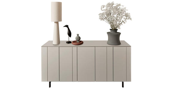 SIDEBOARD Perlmutt  180/85/45 cm  - Perlmutt/Schwarz, Design, Holzwerkstoff/Metall (180/85/45cm) - Johann Jakob