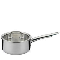 STIELKASSEROLLE BRIGADE BASIC 1,4 L  - Silberfarben, Basics, Metall (16/7,5cm) - Spring