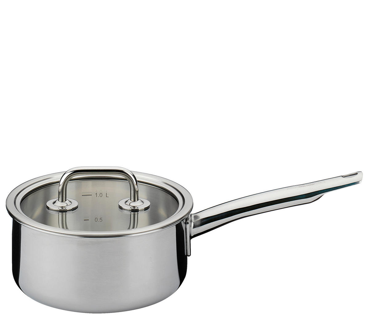 STIELKASSEROLLE BRIGADE BASIC 1,4 L  - Silberfarben, Basics, Metall (16/7,5cm) - Spring