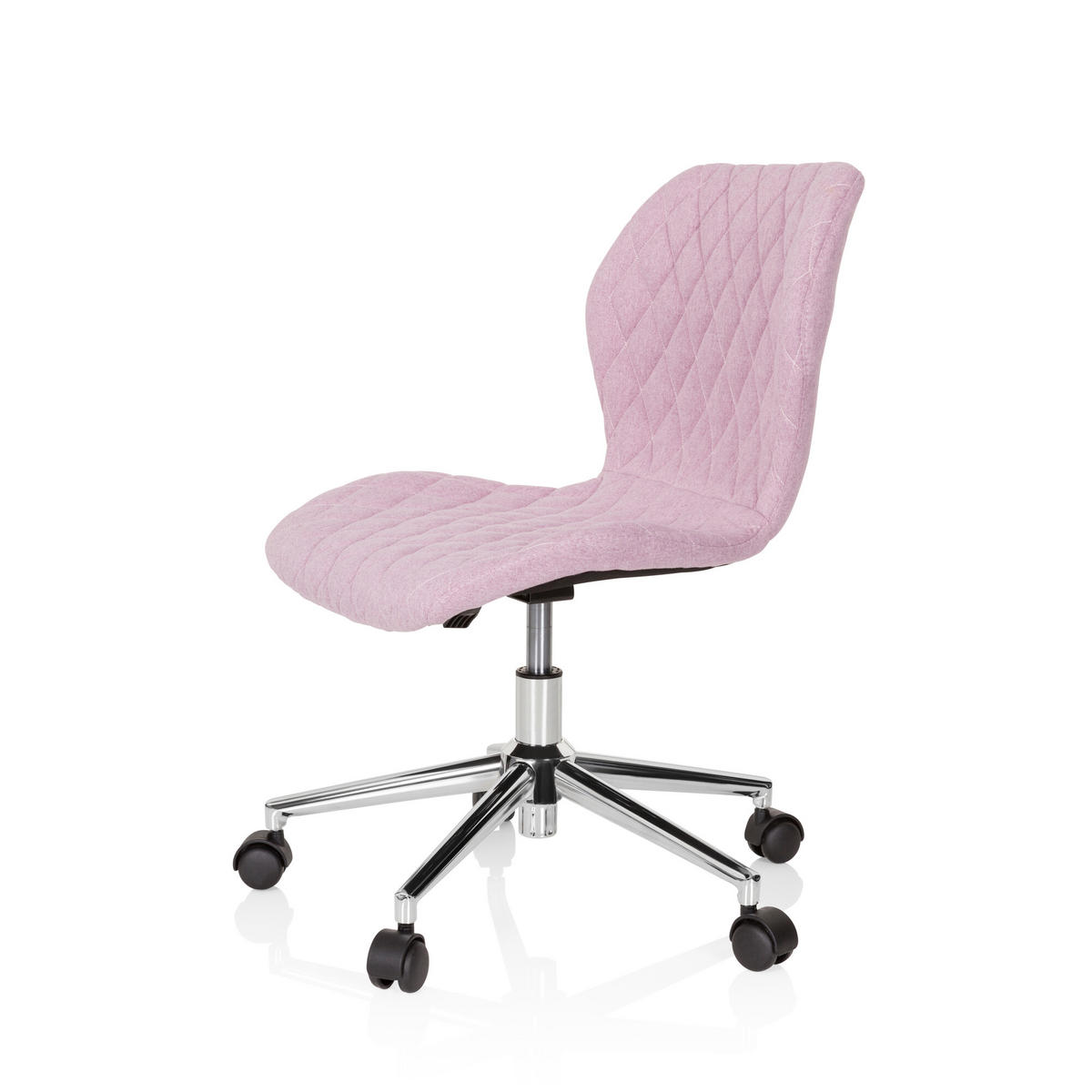 OTOČNÁ ŽIDLE PRO MLÁDEŽ, růžová - růžová, Basics, textil/plast (47/73-83/43cm) - MID.YOU