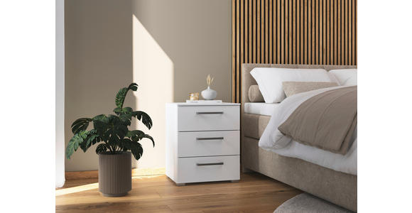 NACHTSCHRANK 50/61/42 cm  - Edelstahlfarben/Alufarben, Basics, Holzwerkstoff/Kunststoff (50/61/42cm) - Xora