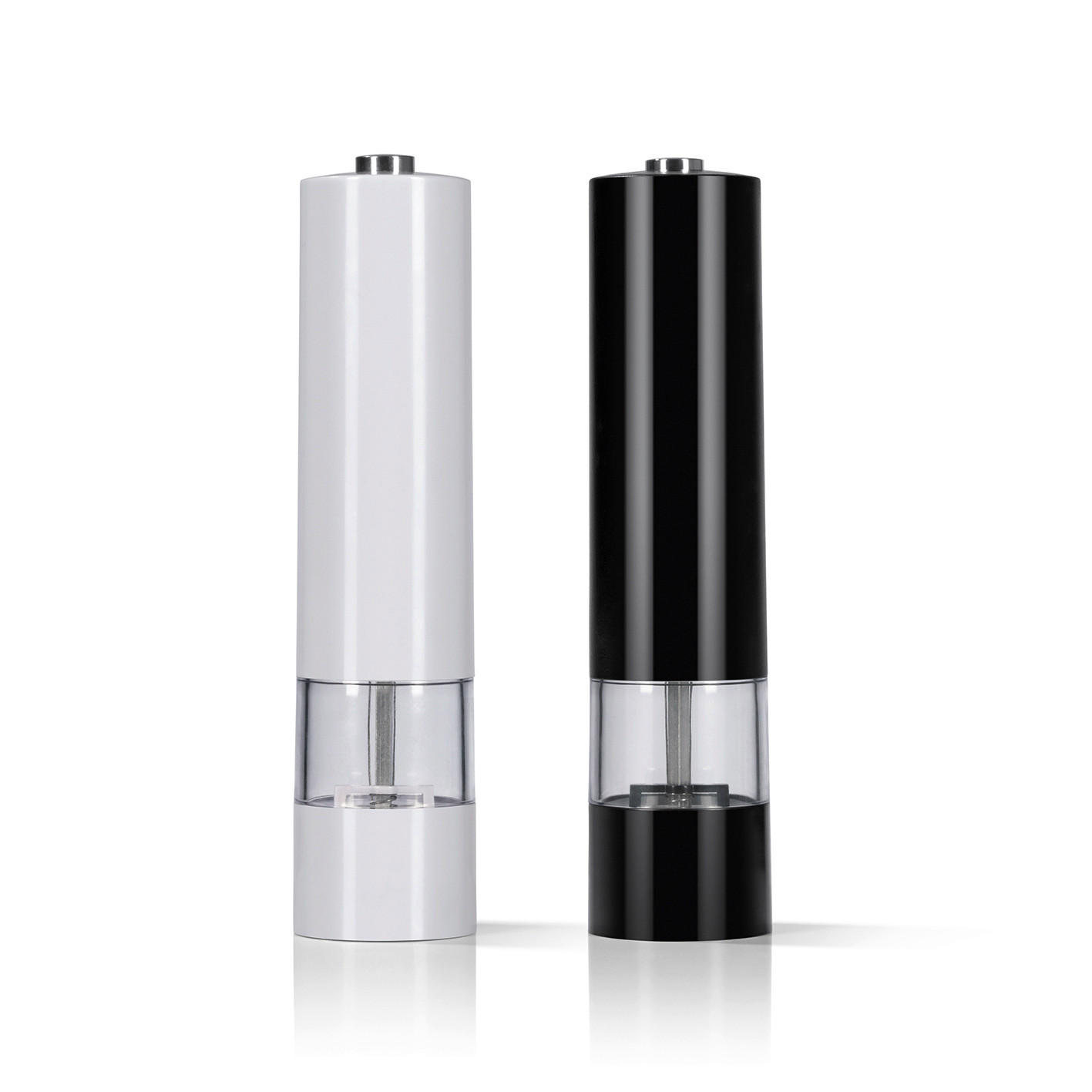 ELEKTR. SALZ-/PFEFFERMÜHLE GOURMETmaxx  - Transparent/Schwarz, Basics, Keramik/Kunststoff (5,2/22,5cm) - GOURMETMAXX