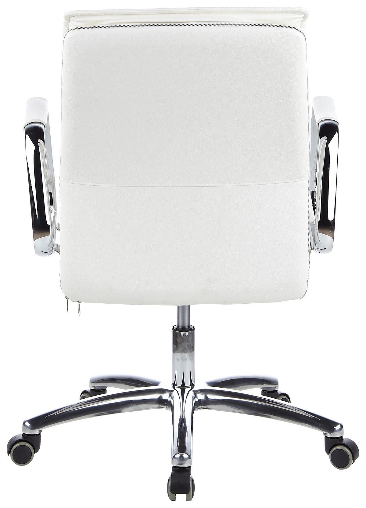 DREHSTUHL  in Creme  - Silberfarben/Creme, Basics, Leder/Kunststoff (60/109/48cm) - MID.YOU