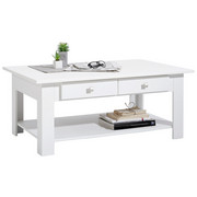 COUCHTISCH in Weiß - Weiß, LIFESTYLE, Holz/Metall (110/70/45cm) - Hom`in