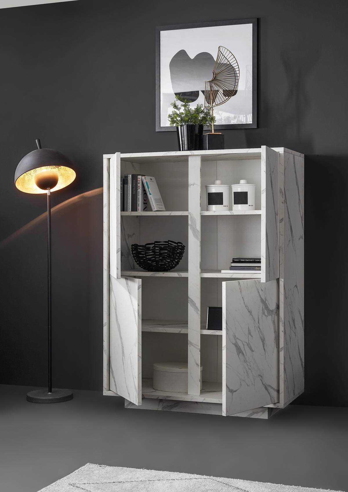 HIGHBOARD  92/145/43 cm  - Weiß, Design, Holzwerkstoff (92/145/43cm) - MID.YOU