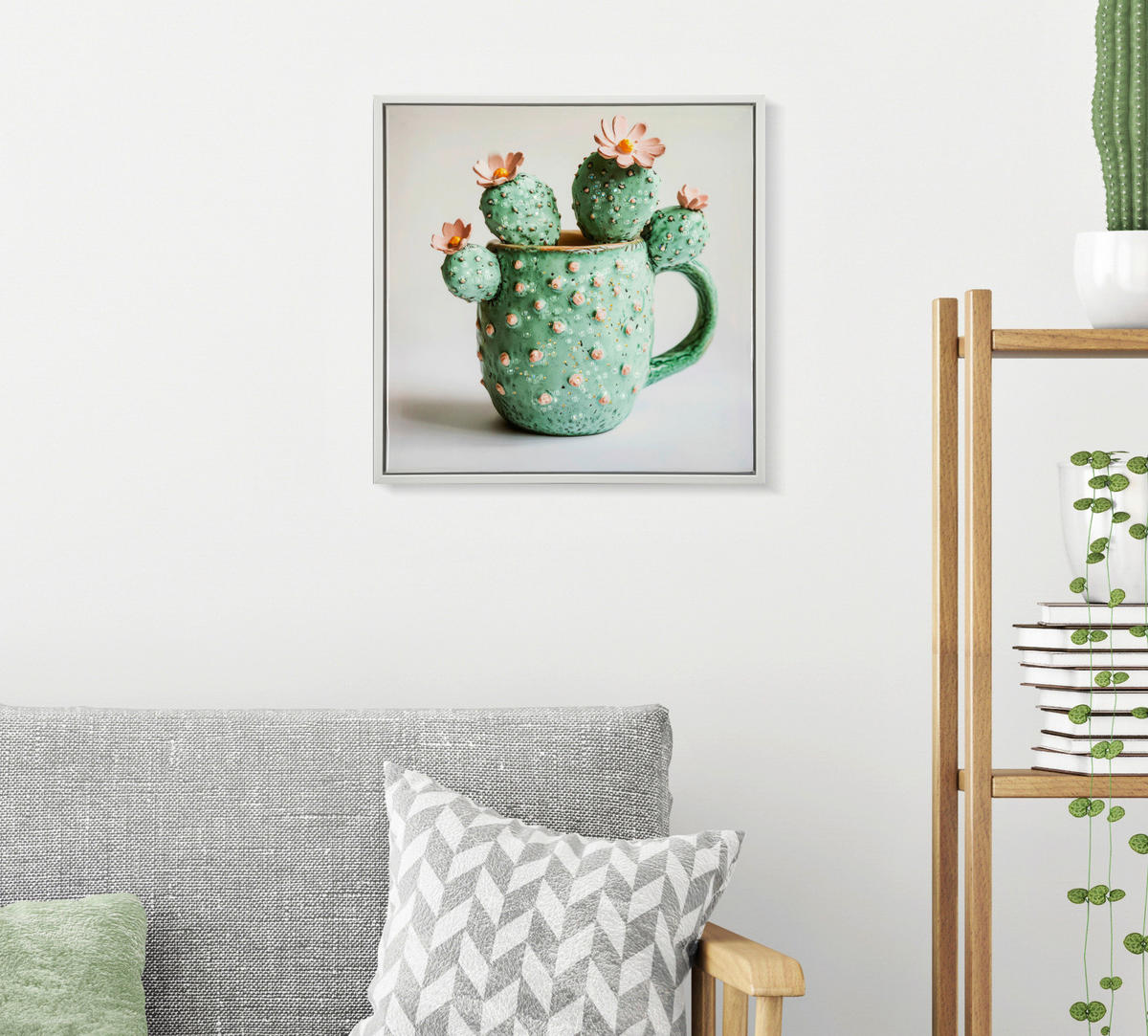 LEINWANDBILD Blumen  - Weiß, Basics, Holz/Kunststoff (40/40/2.8cm)