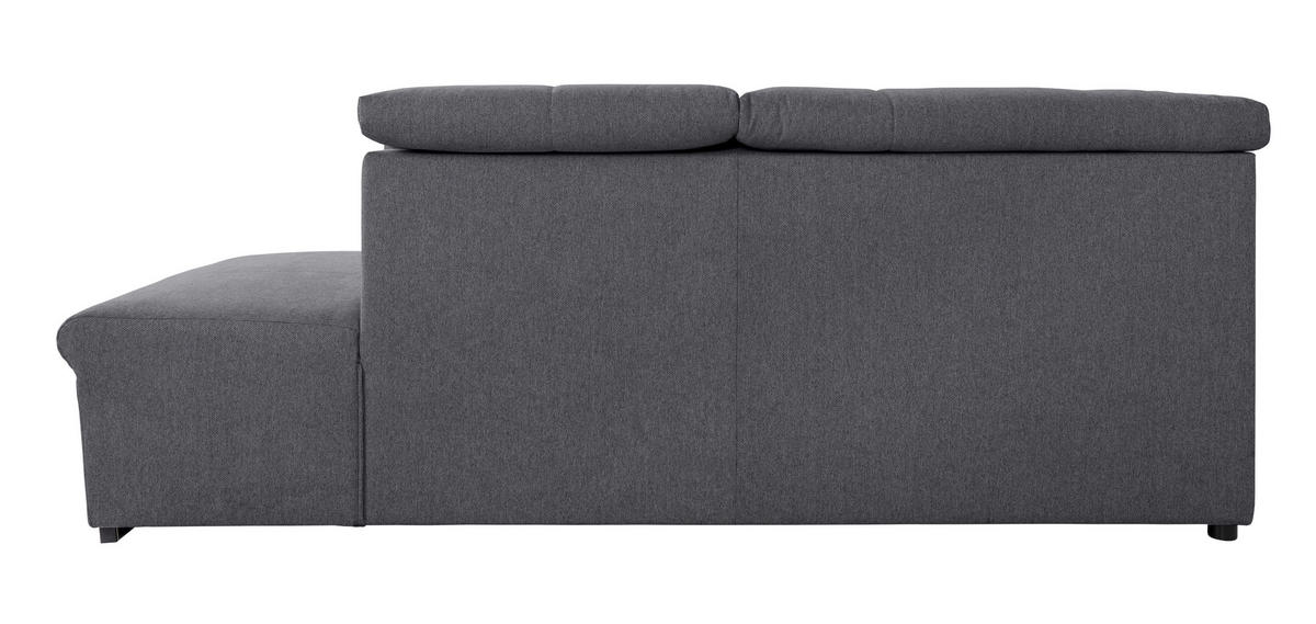 WOHNLANDSCHAFT Dunkelgrau  - Dunkelgrau/Grau, Design, Textil/Metall (173/328/215cm) - MID.YOU