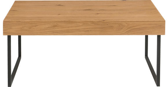 COUCHTISCH in Holz, Holzwerkstoff 100/65/42 cm  - Eichefarben/Schwarz, Design, Holz/Holzwerkstoff (100/65/42cm) - Carryhome