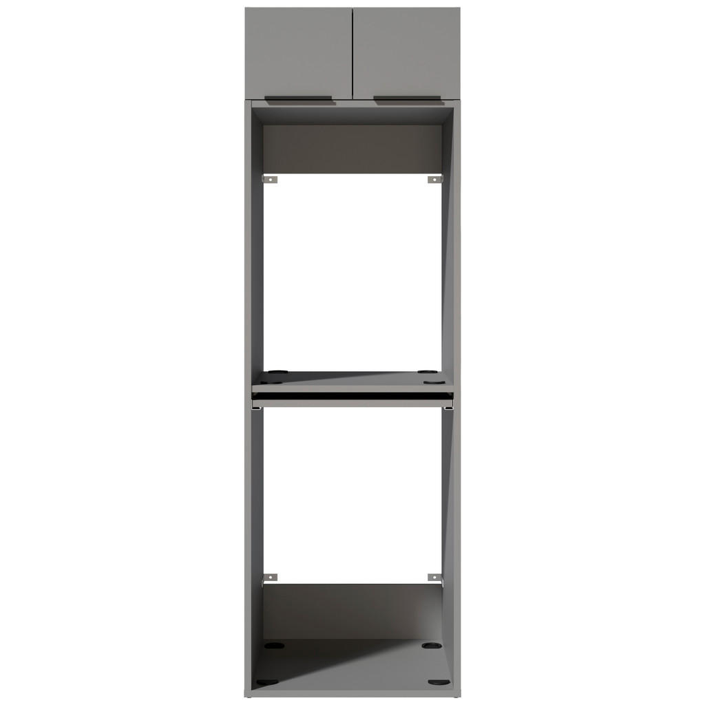 Thumbnail - Mid.you Waschmaschinenschrank Tidy Hero, Grau, Metall, 70x220x68 cm, erweiterbar, Waschküche, Waschmaschinenschrank