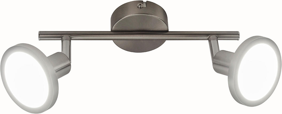 LED-STRAHLER 8/15,6 cm   - Nickelfarben, Design, Metall (8/15,6cm) - Globo