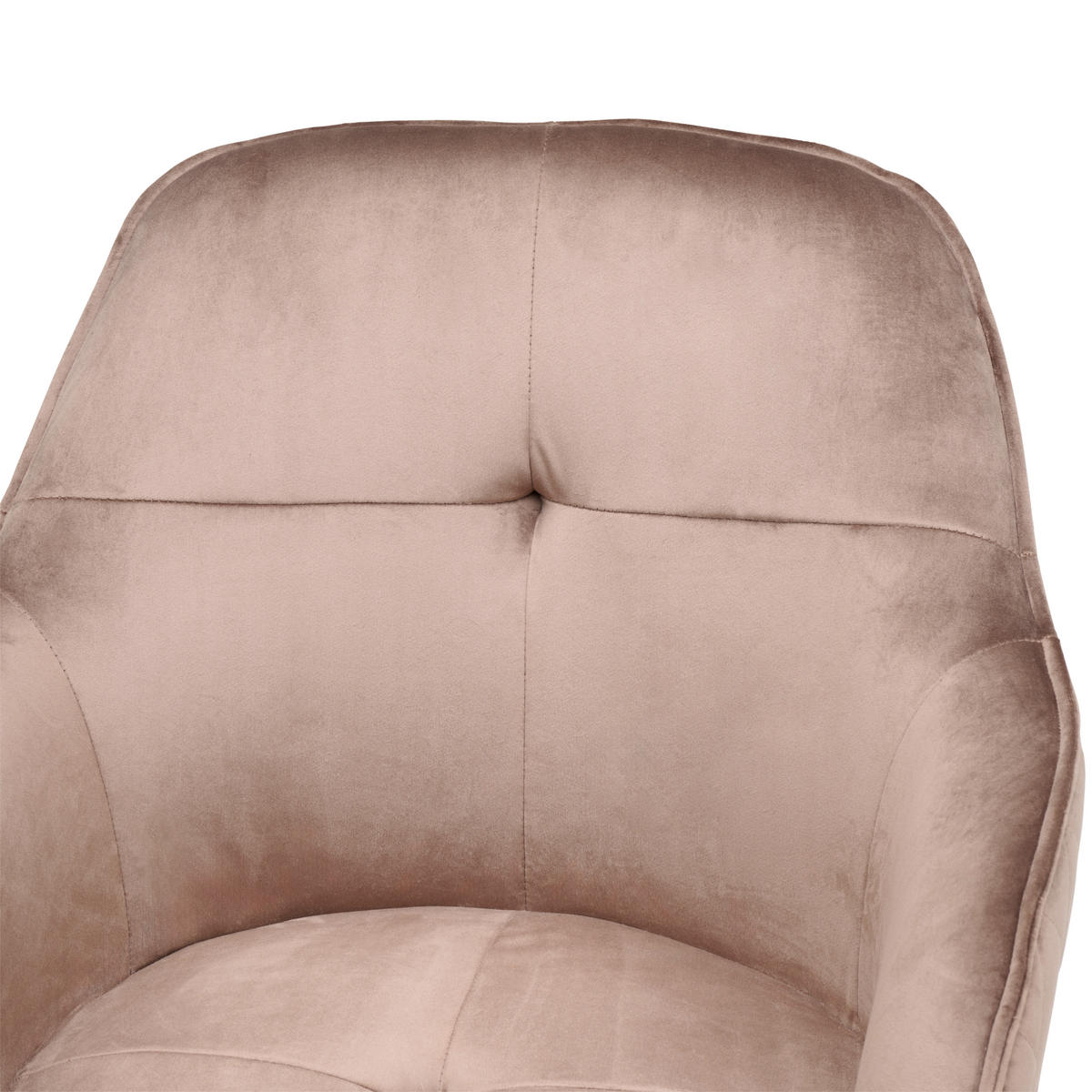 VRTLJIVI STOL kovina, tekstil rjava, črna  - črna/rjava, Moderno, kovina/umetna masa (58/82/90/62cm) - MID.YOU