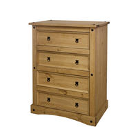 KOMMODE  in 90/122/48 cm  - Schwarz/Honig, Natur, Holz/Metall (90/122/48cm) - Livetastic