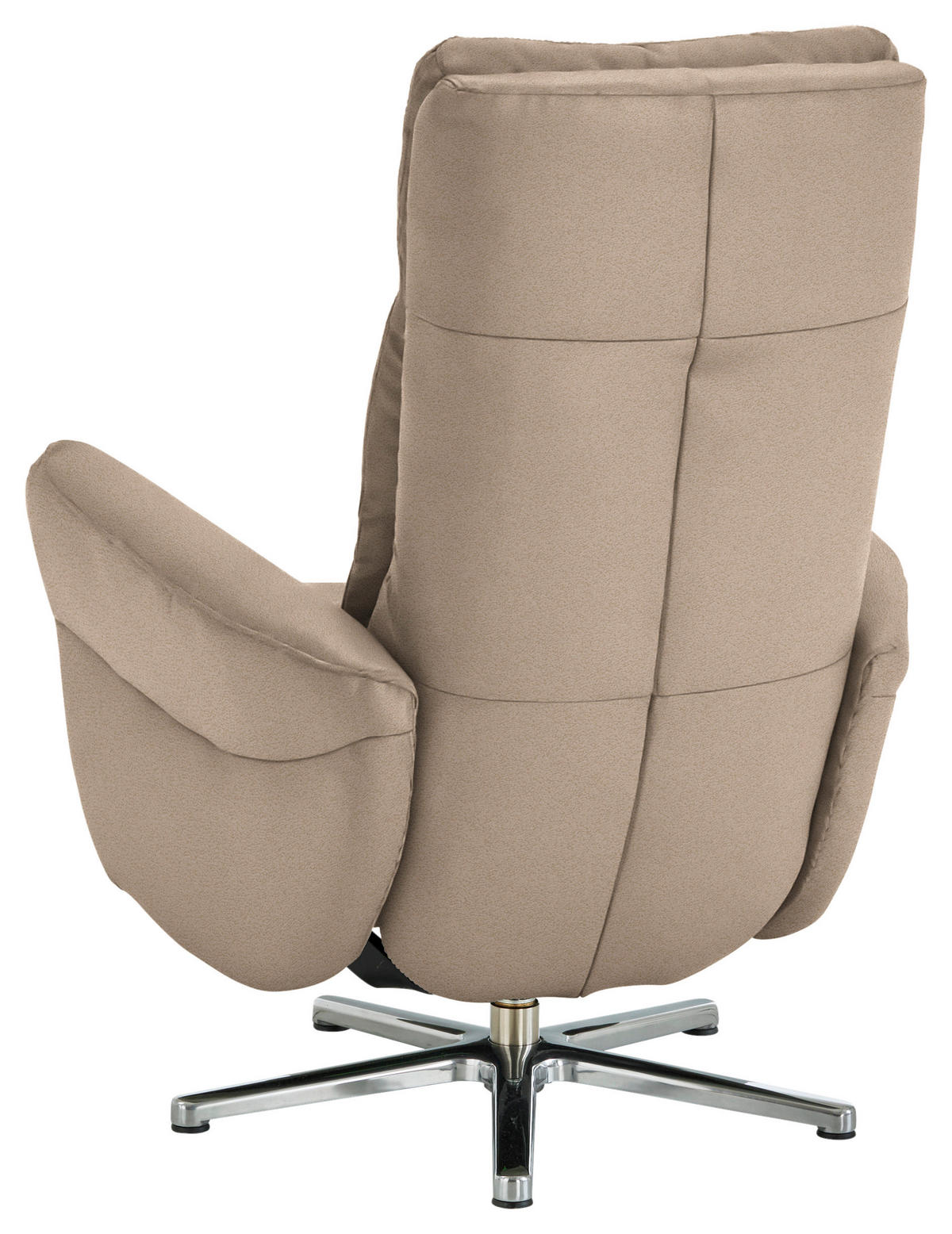 RELAXSESSEL in Textil Beige  - Chromfarben/Beige, Design, Textil/Metall (78/113/83cm) - Beldomo Speed