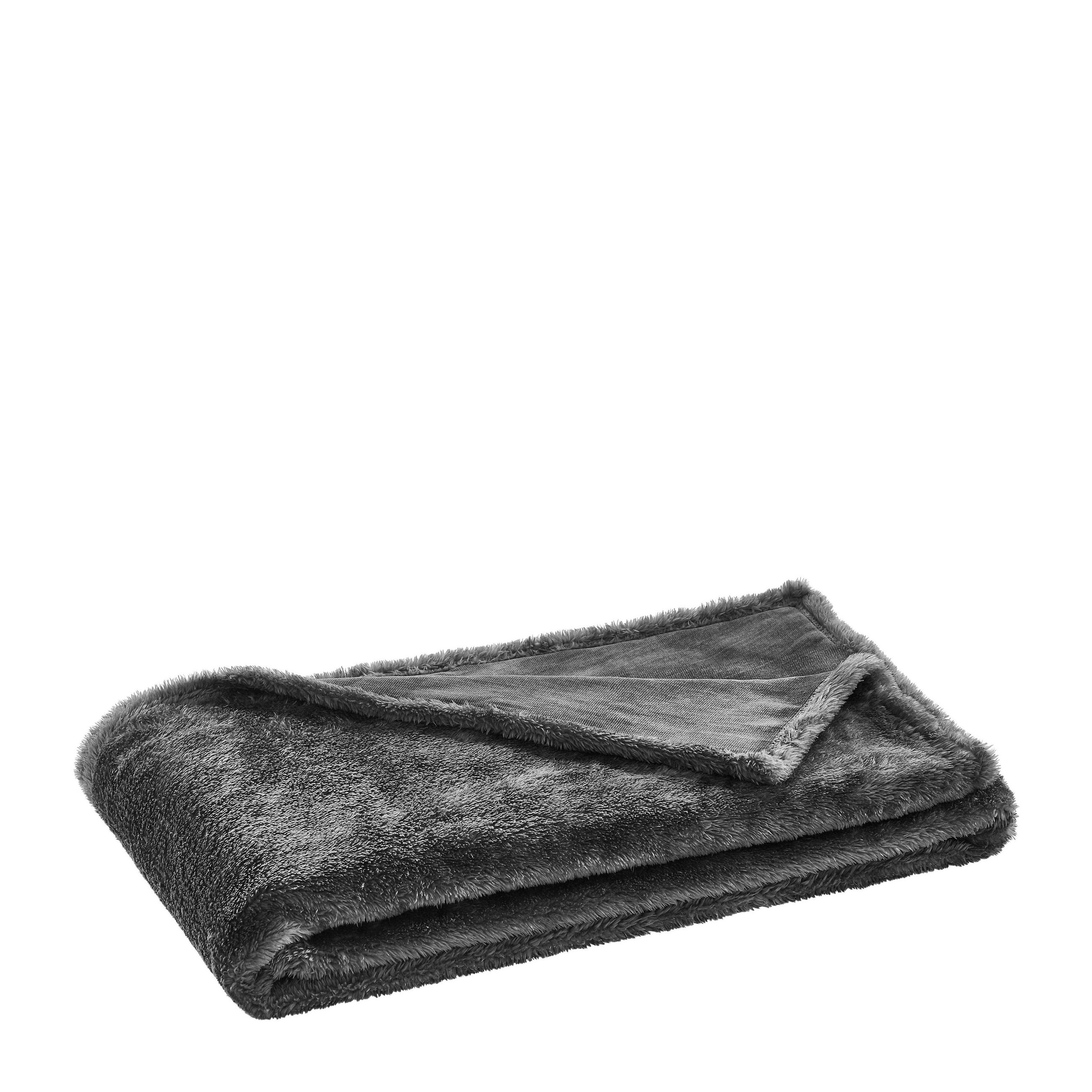 FELLDECKE Moraine 150/200 cm  - Anthrazit, KONVENTIONELL, Textil (150/200cm) - Novel