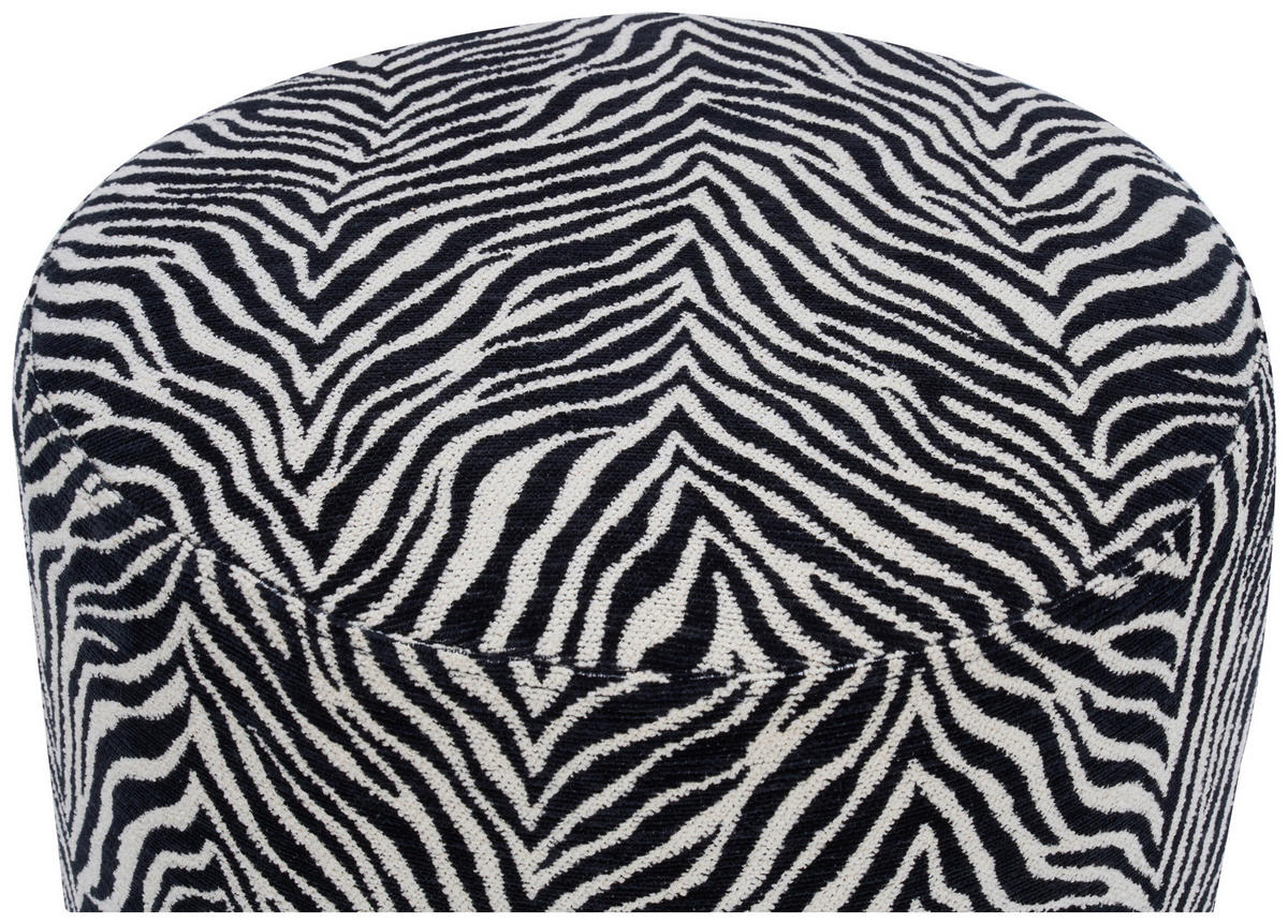 PALL i trä, metall, textil svart, vit  - vit/svart, Klassisk, metall/trä (35/42/35cm) - Xora