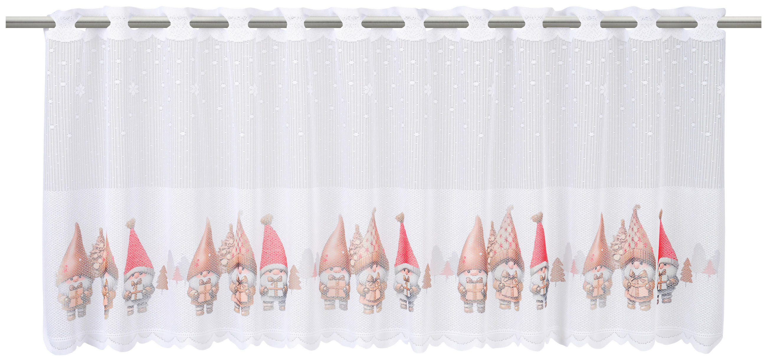 KURZGARDINE    150/50 cm  - Braun/Weiß, Trend, Textil (150/50cm) - Esposa