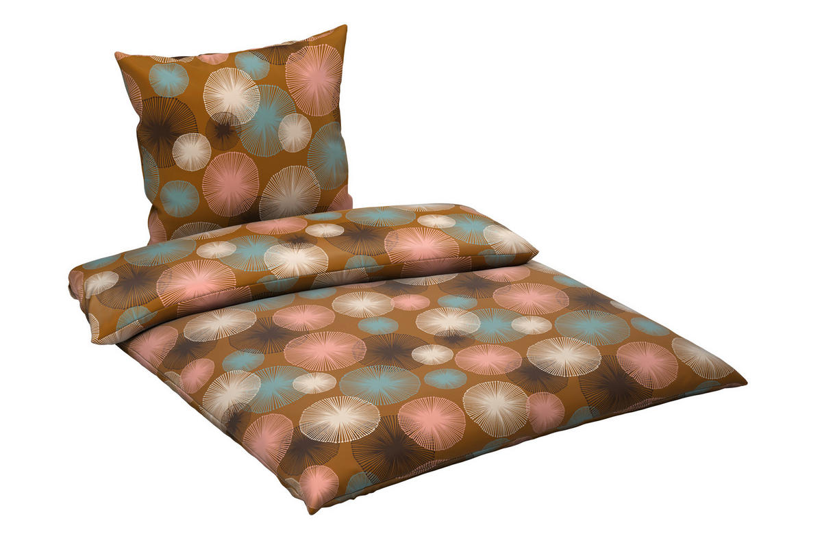 BETTWÄSCHE Satin 200/200 cm  - Orange, Textil (200/200cm) - Esposa