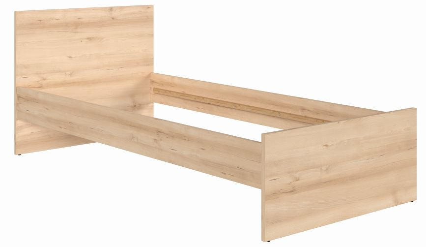 OKVIR KREVETA      - boja bukve, Dizajnerski, pločasti materijal (95/80,5/204,5cm) - Carryhome