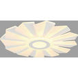 LED-DECKENLEUCHTE 55/7,5 cm   - Opal/Weiß, Design, Kunststoff/Metall (55/7,5cm) - Novel