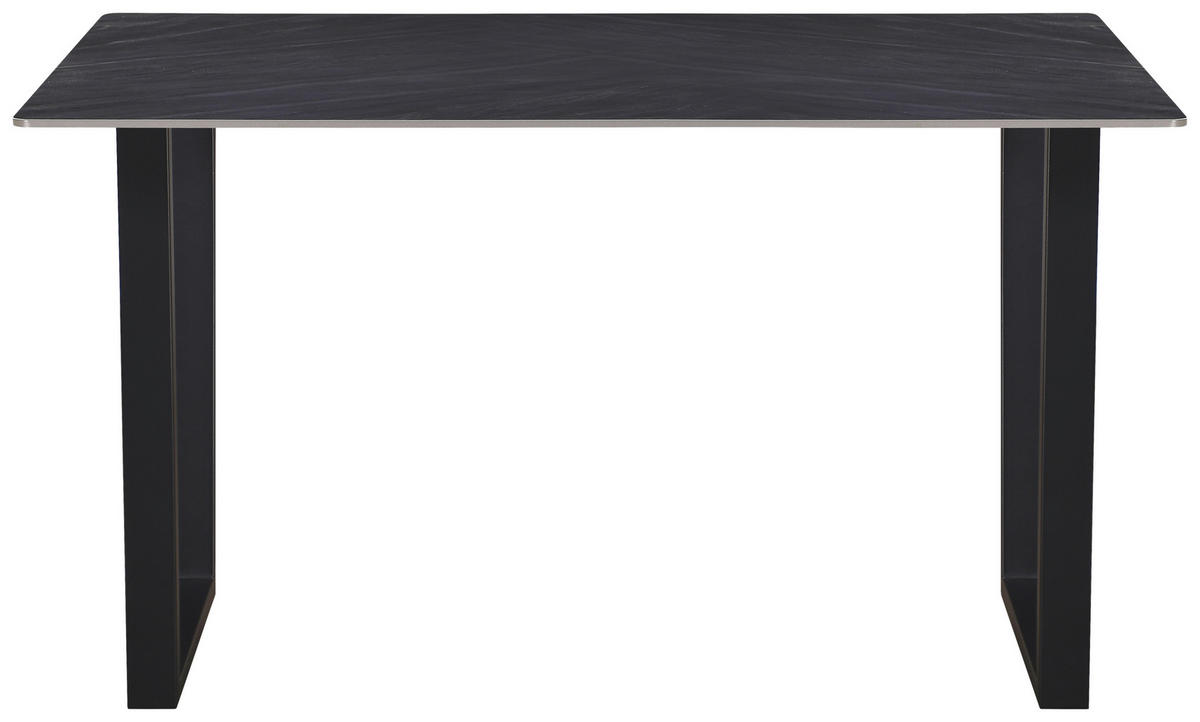 ESSTISCH rechteckig Anthrazit  - Anthrazit/Schwarz, KONVENTIONELL, Stein/Metall (140/76/90cm) - MID.YOU