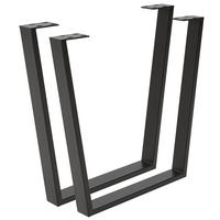 TISCHGESTELL 78/7,5/72 cm Metall Schwarz  - Schwarz, Design, Metall (78/7,5/72cm) - Valdera
