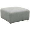 HOCKER Mikrofaser Hellgrau  - Hellgrau/Schwarz, Design, Kunststoff/Textil (85/42/85cm) - MID.YOU