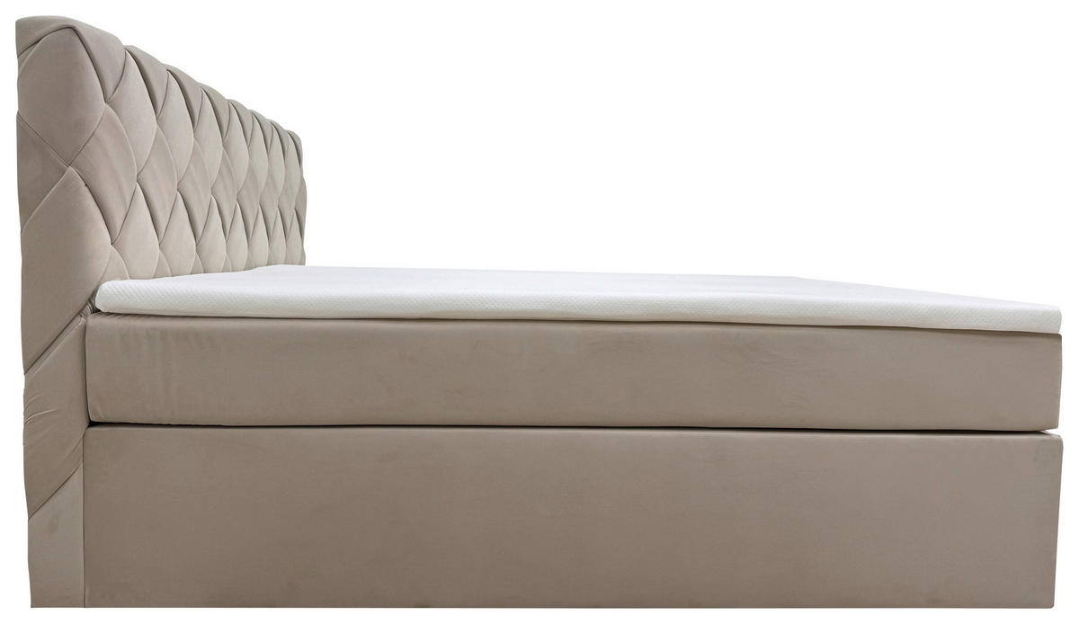 BOXBETT 140/200 cm  in Beige  - Beige, MODERN, Textil (140/200cm) - Livetastic