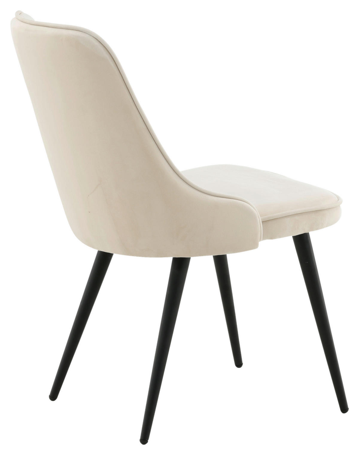 STOLSET 2 styck stål vävt tyg  - beige/svart, Design, metall/textil (50/88.5/66cm) - Livetastic