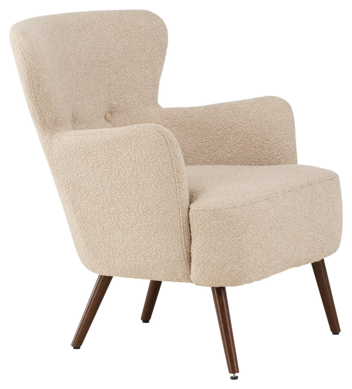 OHRENSESSEL Braun, Beige  - Beige/Braun, Design, Textil/Metall (76/85/77cm) - Livetastic