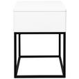 NACHTKÄSTCHEN 60/52/38,5 cm  in Schwarz, Weiß  - Schwarz/Weiß, Design, Holzwerkstoff/Metall (60/52/38,5cm) - Carryhome
