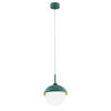 HÄNGELEUCHTE 20/109 cm  - Weiß/Grün, KONVENTIONELL, Glas/Metall (20/109cm)