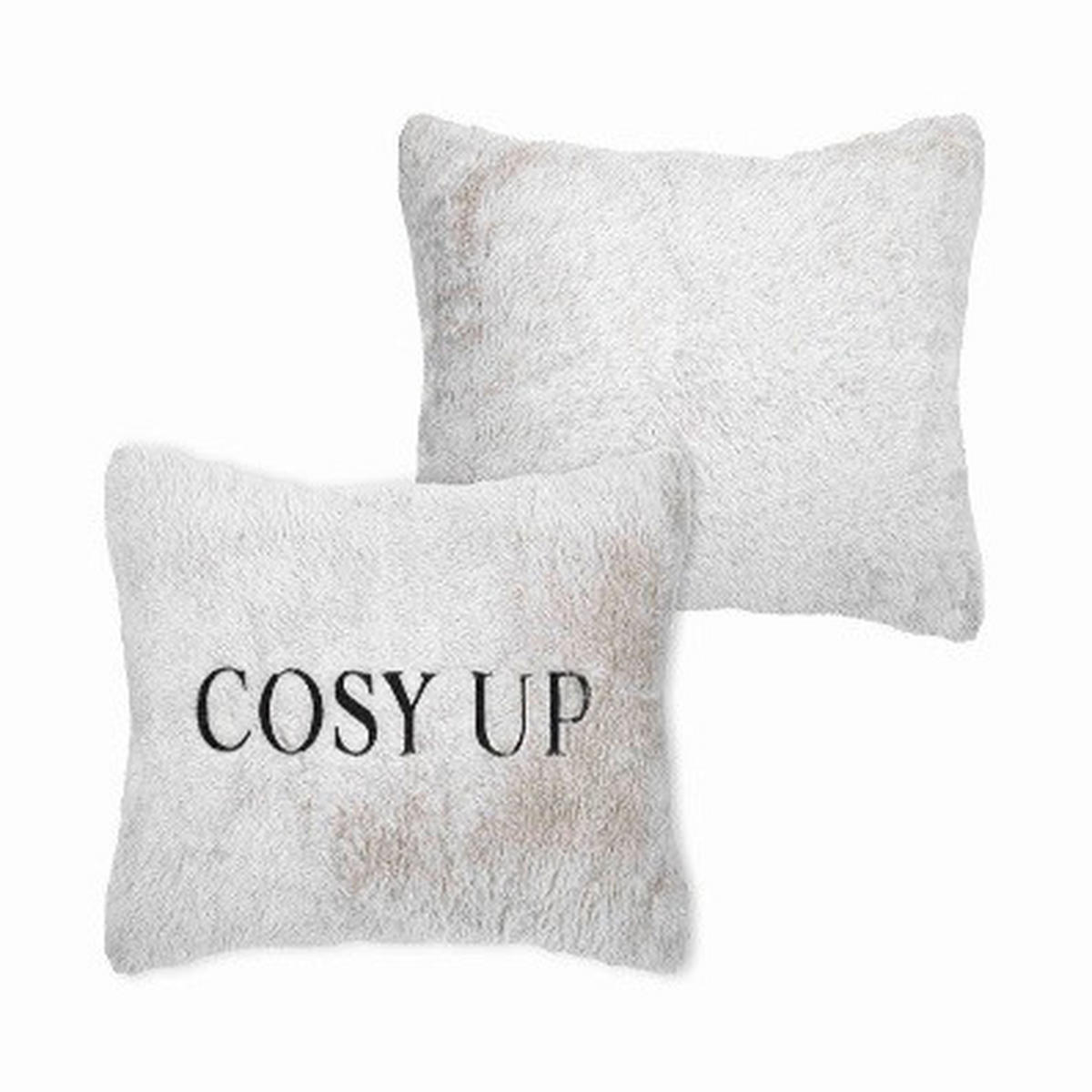 UKRASNI JASTUČIĆ   COZY  - smeđa/crna, Basics, tekstil (30/50cm)