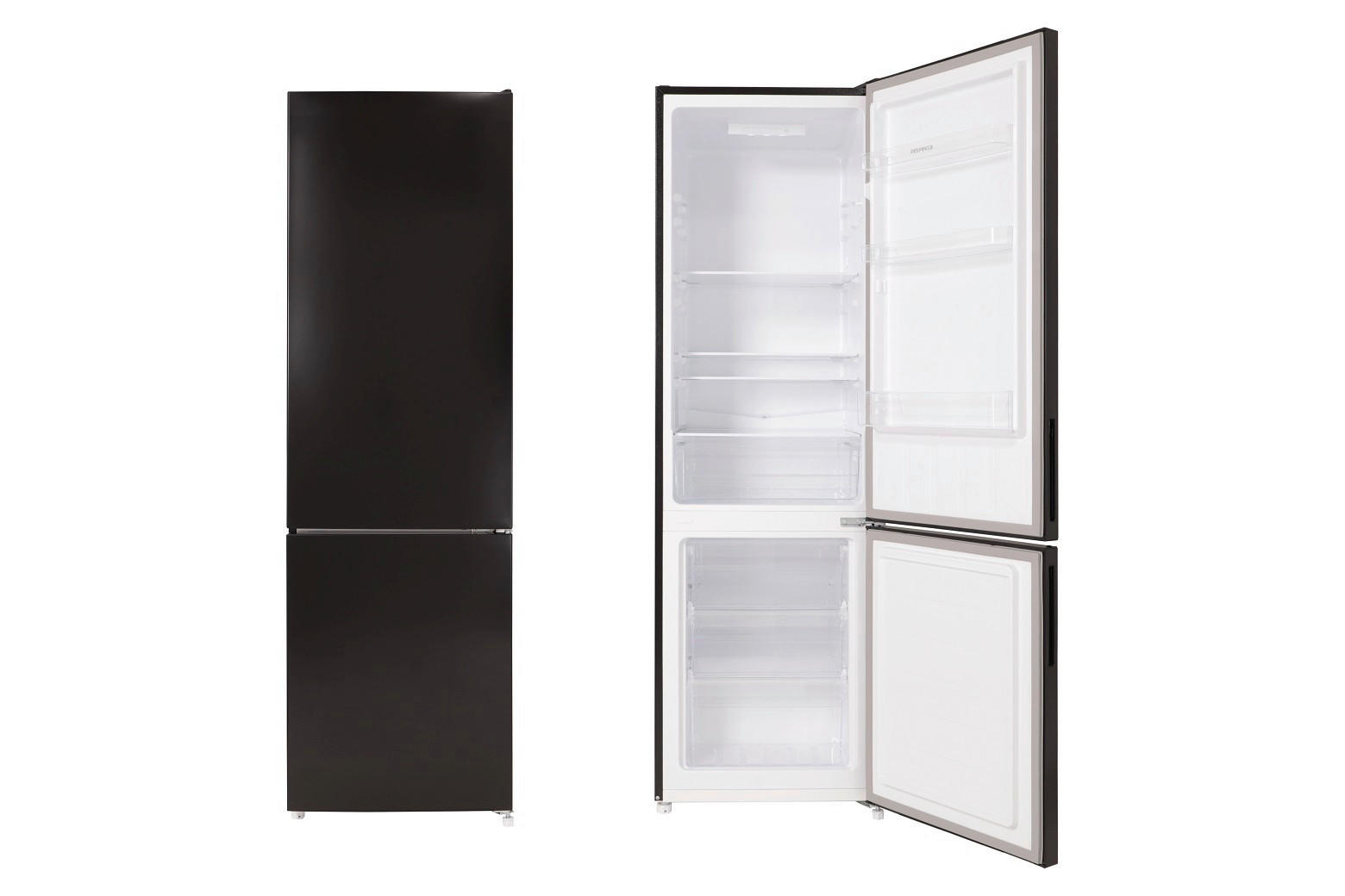 KÜHL-GEFRIER-KOMBINATION 54/176/55 cm KG176S-37  - Schwarz, Basics, Glas/Kunststoff (54/176/55cm) - Respekta