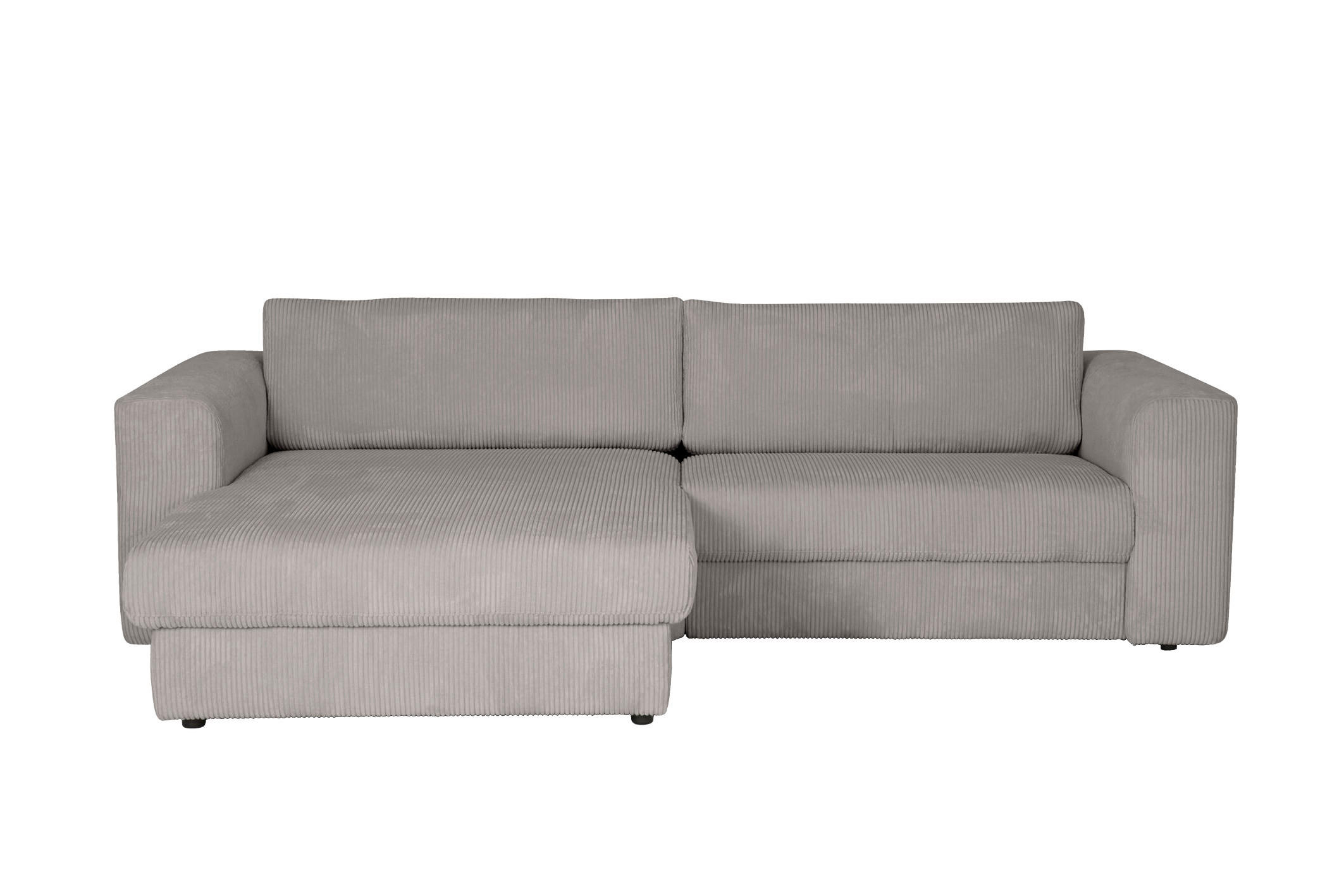 ECKSOFA JOOP Grau Cord Rücken echt  - Schwarz/Grau, KONVENTIONELL, Kunststoff/Textil (192/269cm) - Joop!