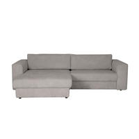 ECKSOFA JOOP Grau Cord Rücken echt  - Schwarz/Grau, KONVENTIONELL, Kunststoff/Textil (192/269cm) - Joop!