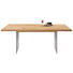 ESSTISCH Eiche furniert Alufarben, Eichefarben - Eichefarben/Alufarben, Design, Holz/Metall (200/110/75cm) - Venjakob
