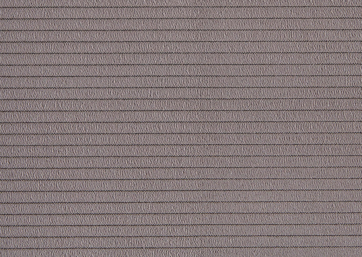 ECKSOFA Taupe Feincord Rücken echt, Kopfteilverstellung, Sitztiefenverstellung  - Taupe/Schwarz, KONVENTIONELL, Textil/Metall (293/226cm) - Hom`in