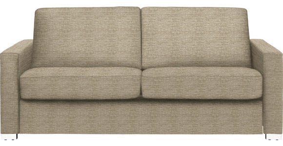 SCHLAFSOFA in Webstoff Beige  - Chromfarben/Beige, KONVENTIONELL, Textil/Metall (188/86/97cm) - Novel