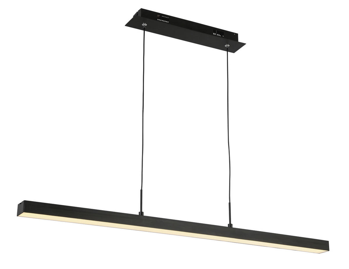 LED-HÄNGELEUCHTE 100/5/120 cm   - Schwarz, KONVENTIONELL, Kunststoff/Metall (100/5/120cm) - Novel